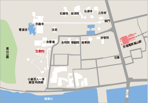 天龍寺地図